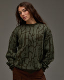 UNDEFEATED BARK CAMO SWEATER