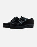 Wallabee Blk HiShine Lea