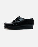 Wallabee Blk HiShine Lea