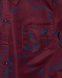 UNDEFEATED TOILE S/S SHIRT BURGUNDY