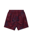 UNDEFEATED TOILE SHORT BURGUNDY