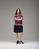 UNDEFEATED SCRIPT STRIPED S/S TEE