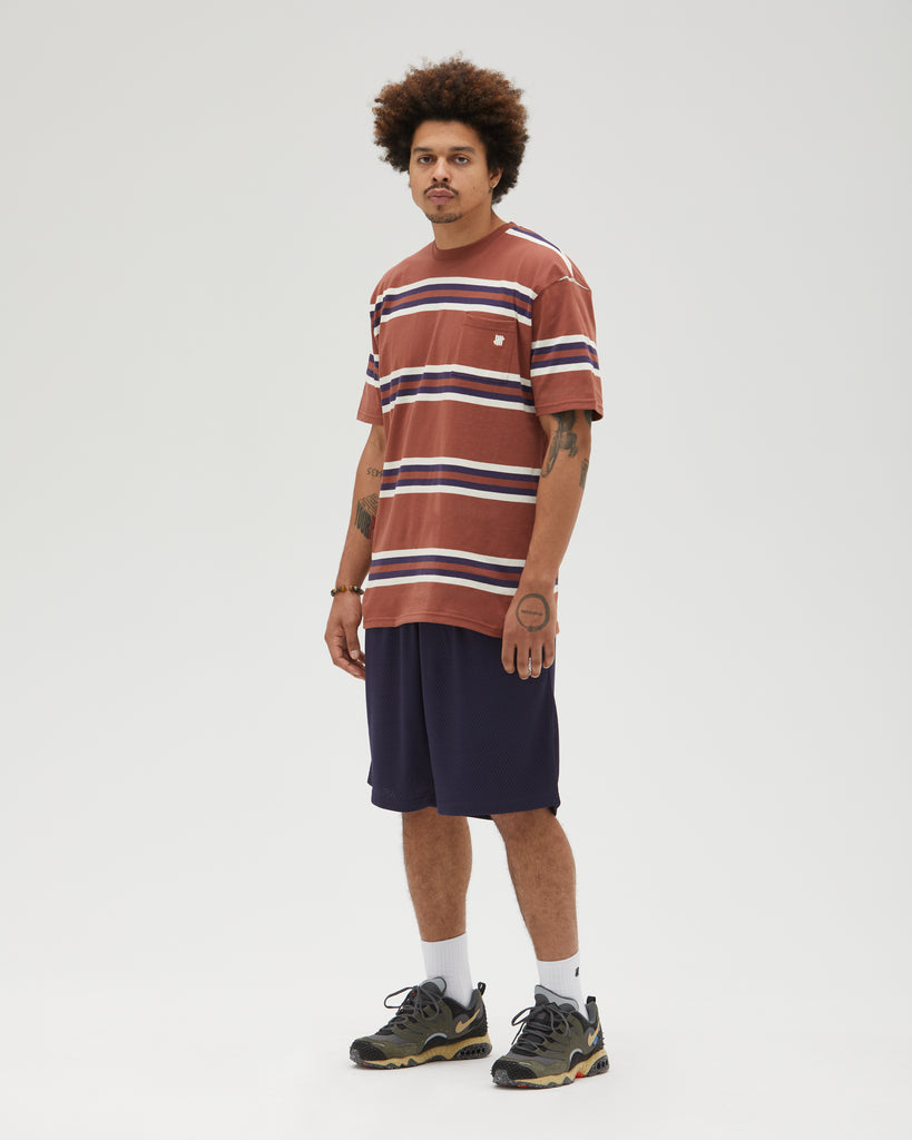 UNDEFEATED S/S STRIPE POCKET TEE