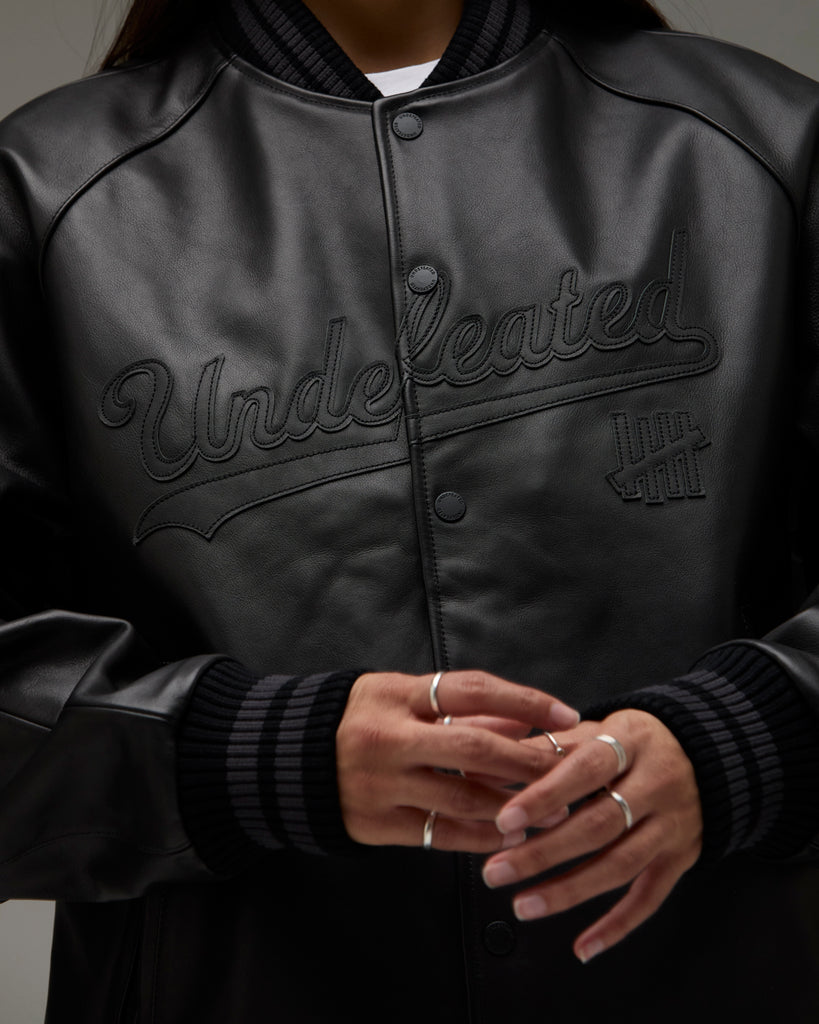 UNDEFEATED LEATHER VARSITY JACKET