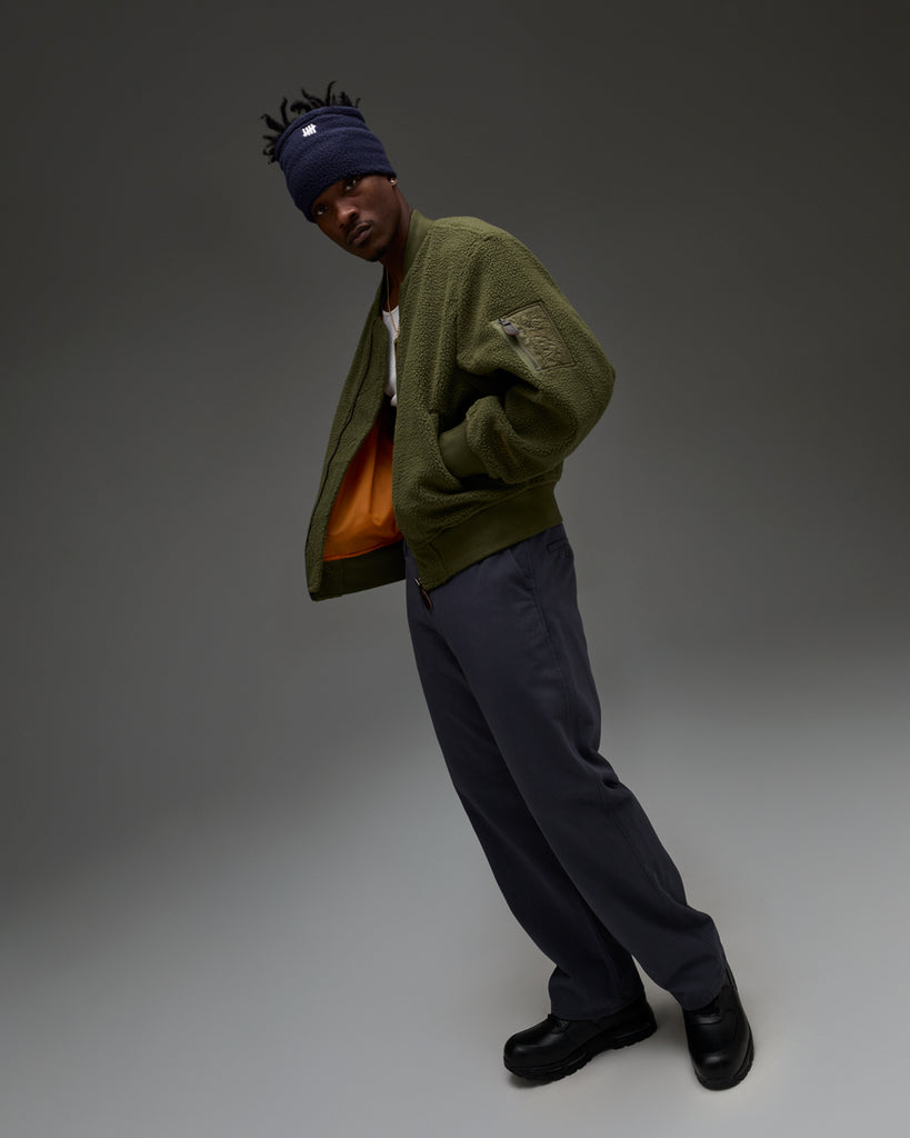 UNDEFEATED POLAR FLEECE MA-1 JACKET