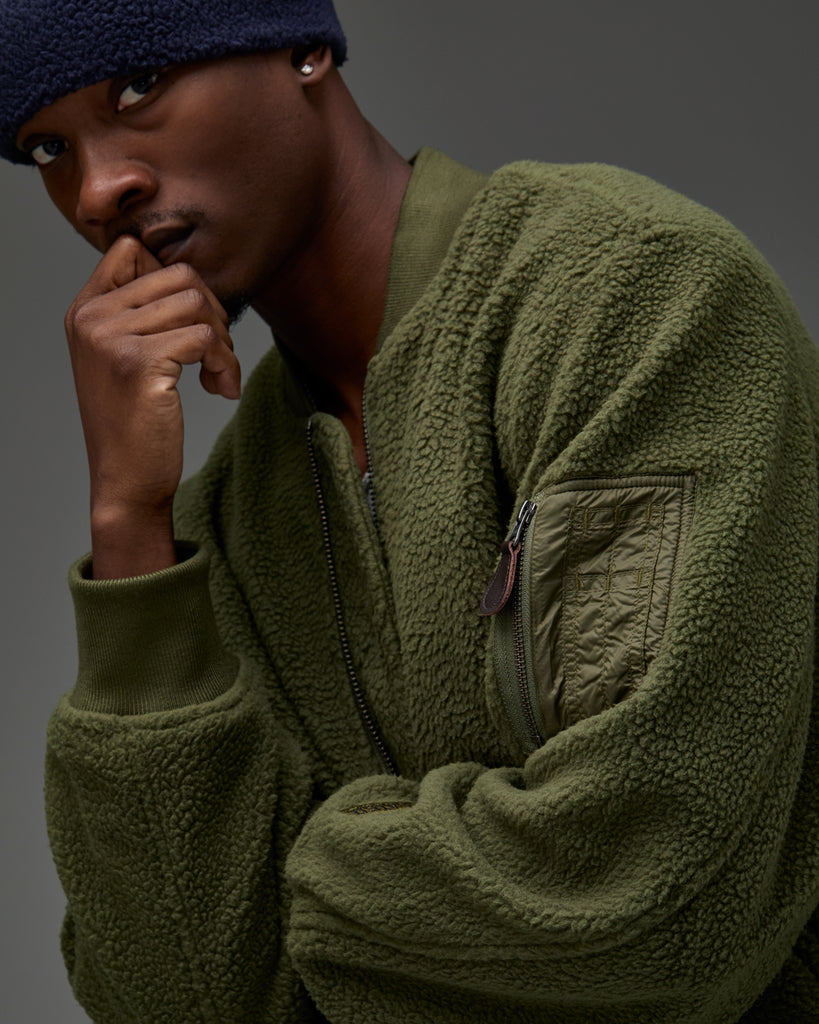 UNDEFEATED POLAR FLEECE MA-1 JACKET