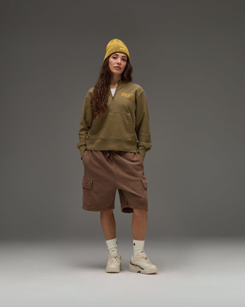 UNDEFEATED QUARTER ZIP PULLOVER HOOD
