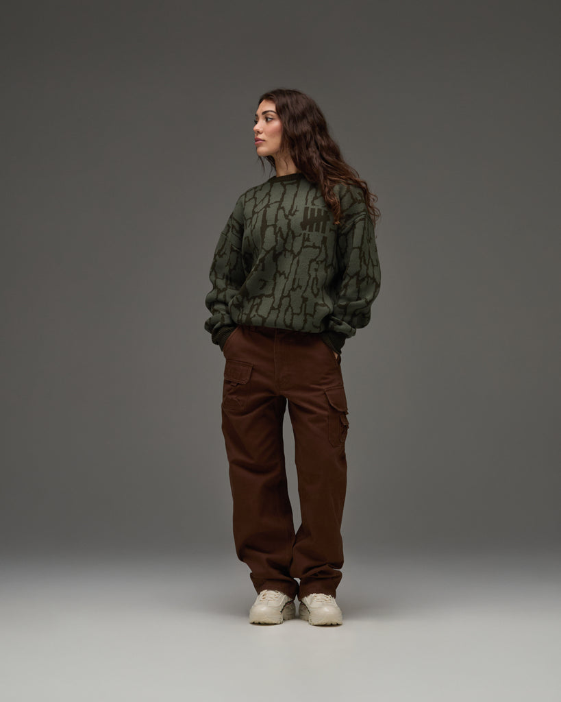 UNDEFEATED BARK CAMO SWEATER