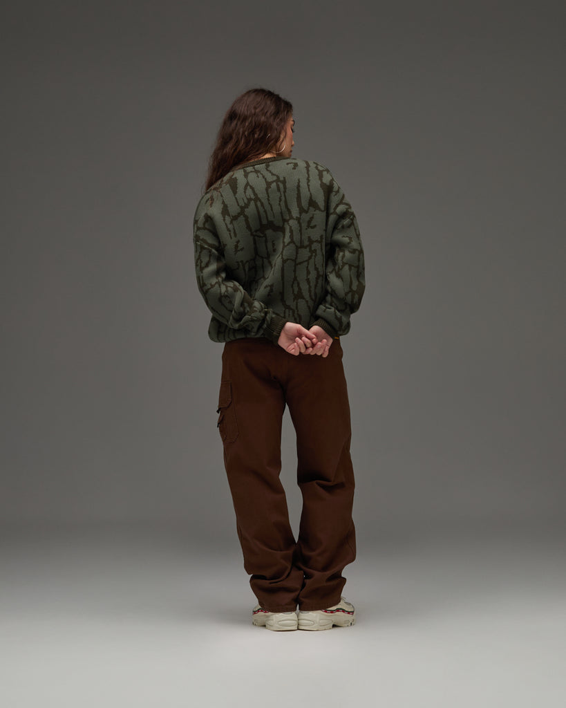 UNDEFEATED BARK CAMO SWEATER