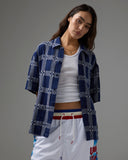 UNDEFEATED PLAID S/S BUTTON DOWN