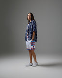 UNDEFEATED PLAID S/S BUTTON DOWN