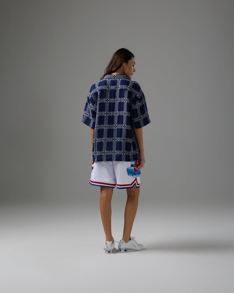 UNDEFEATED PLAID S/S BUTTON DOWN