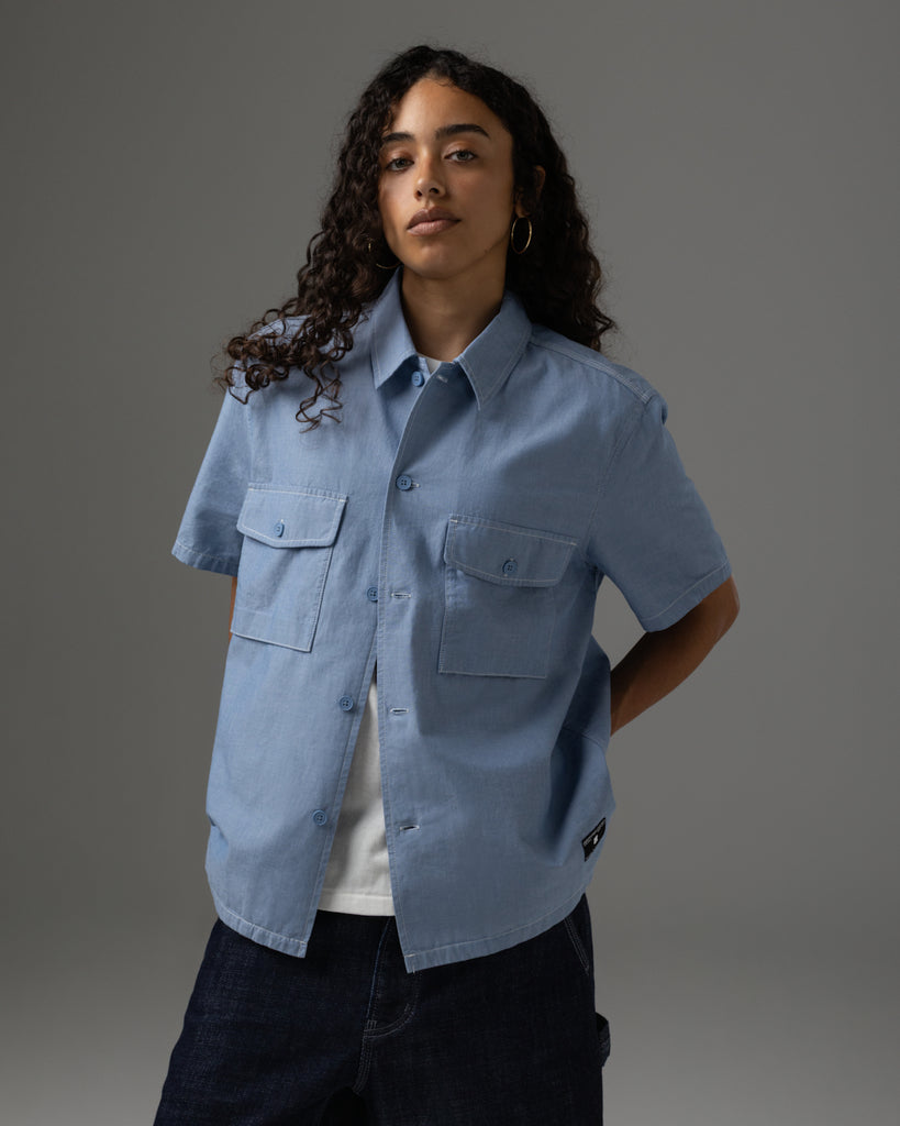 UNDEFEATED CHAMBRAY S/S SHIRT