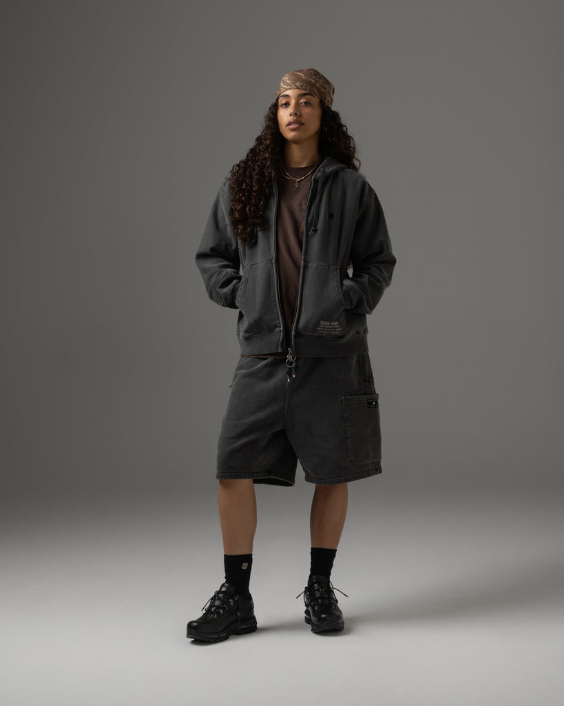 UNDEFEATED WASHED ZIP HOOD