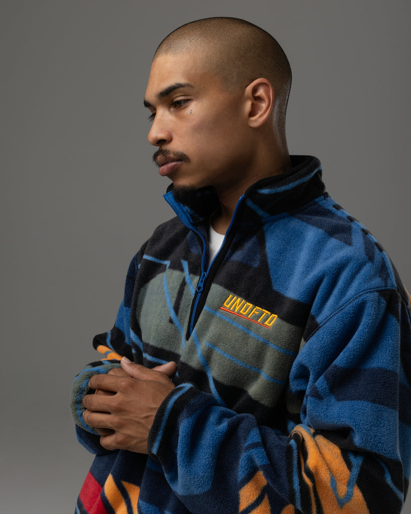 UNDEFEATED HALF ZIP POLAR FLEECE