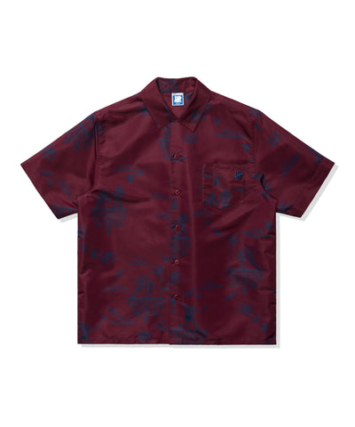 UNDEFEATED TOILE S/S SHIRT BURGUNDY