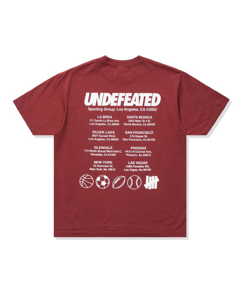 UNDEFEATED GAME S/S TEE BURGUNDY