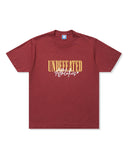 UNDEFEATED UA SCRIPT S/S TEE BURGUNDY