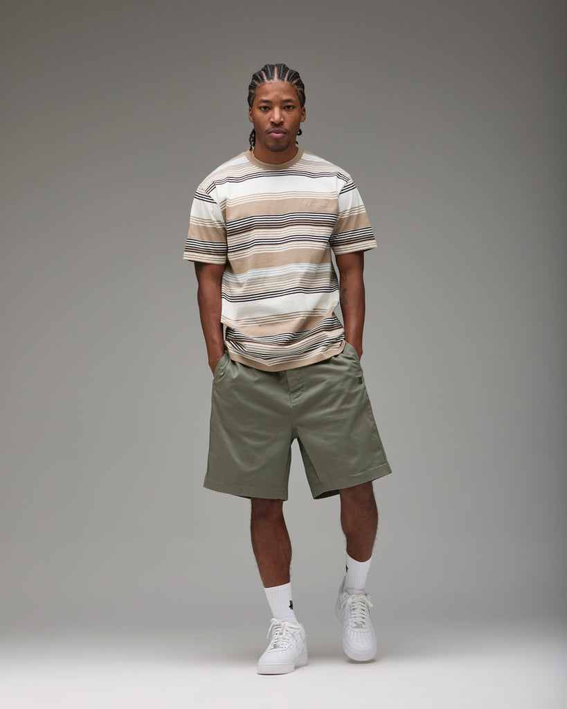UNDEFEATED SCRIPT STRIPED S/S TEE