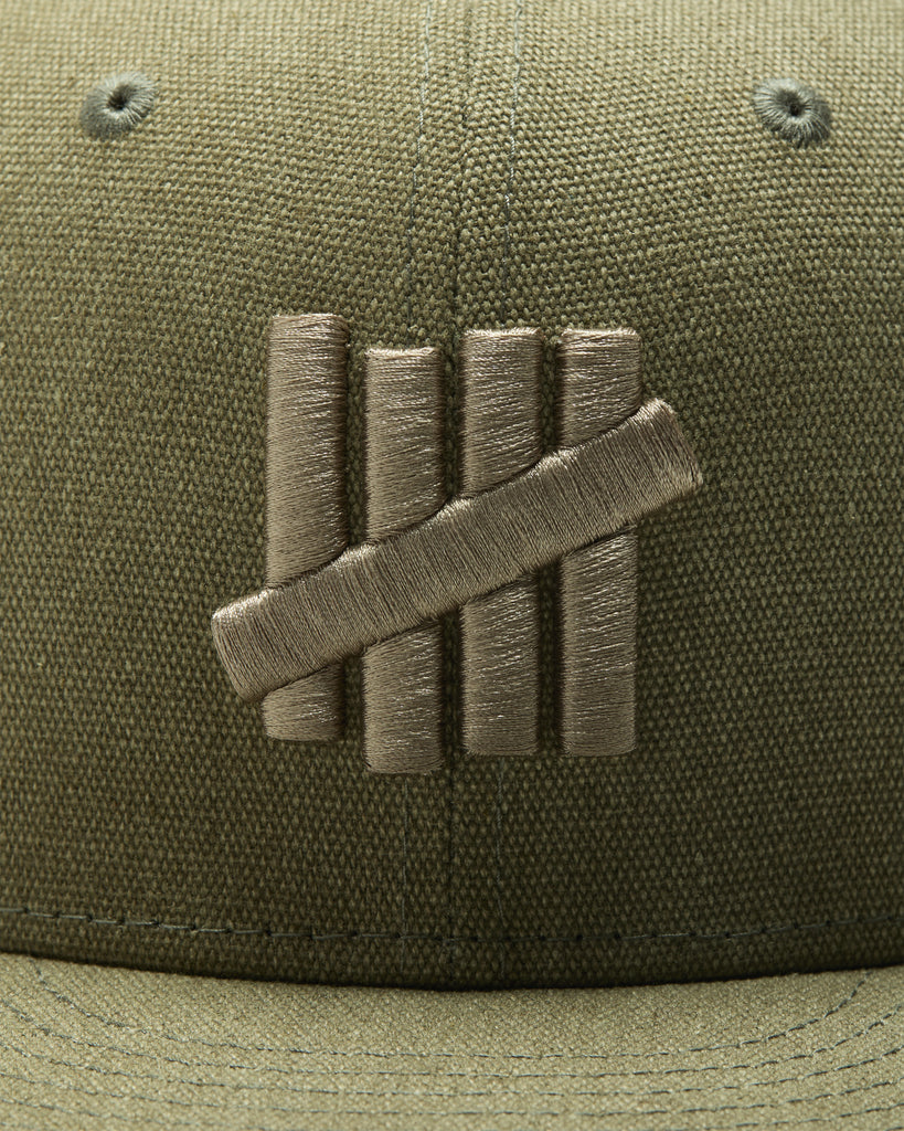 UNDEFEATED x NE ICON CANVAS FITTED
