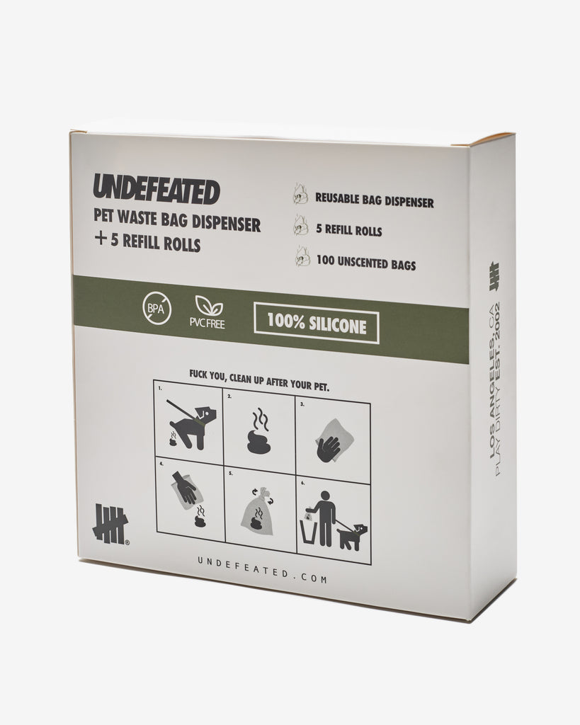 UNDEFEATED DOG BAG DISPENSER SET
