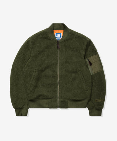 UNDEFEATED POLAR FLEECE MA-1 JACKET