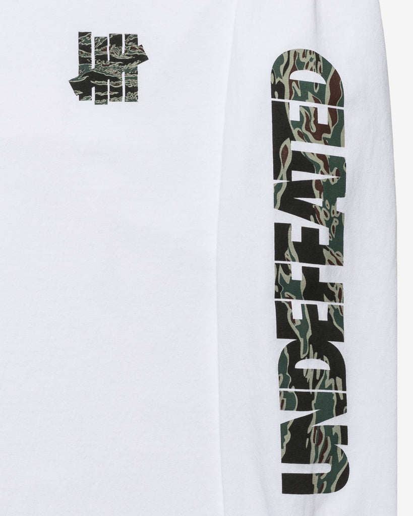 UNDEFEATED TIGER CAMO LOGO LOCKUP L/S TEE
