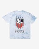 UNDEFEATED X USWNT S/S TEE  /  BLUE TIE DYE