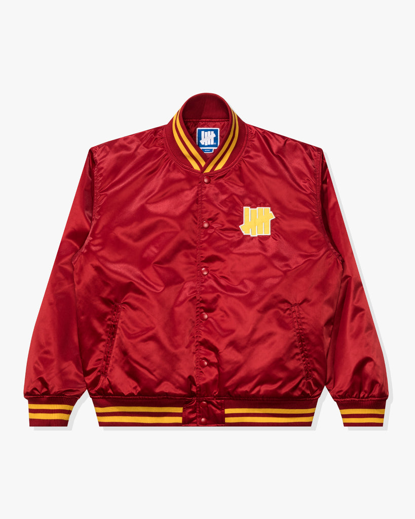 UNDEFEATED ICON SATIN VARSITY JACKET