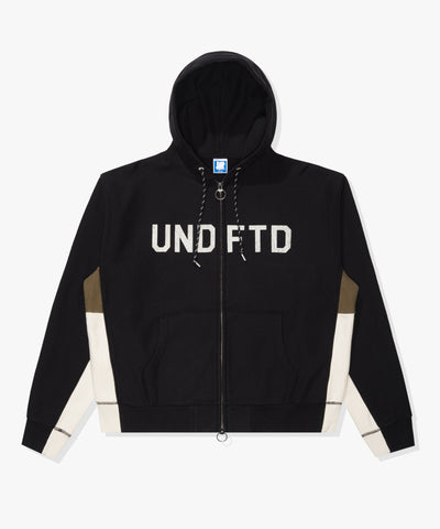 UNDEFEATED PANELED ZIP HOOD