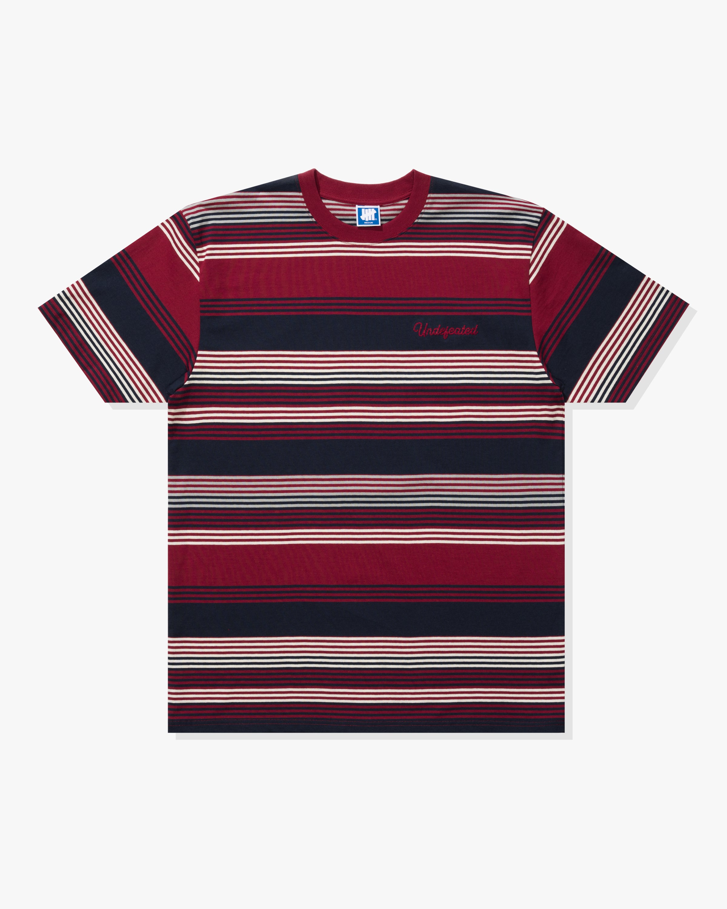 UNDEFEATED SCRIPT STRIPED S/S TEE – UNDEFEATED JAPAN UNDEFEATED SCRIPT STRIPED S/S TEE – UNDEFEATED JAPAN