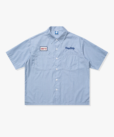 UNDEFEATED STRIPED S/S WORKSHIRT
