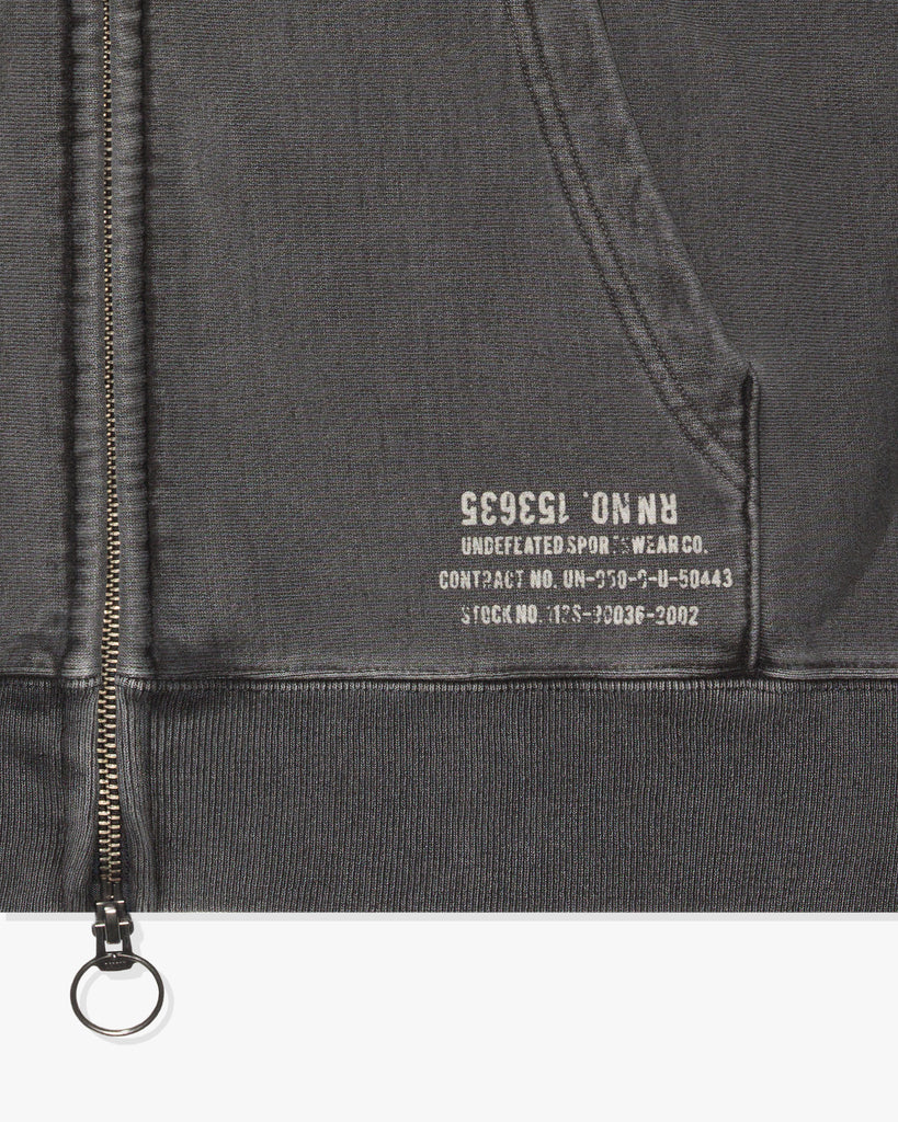 UNDEFEATED WASHED ZIP HOOD
