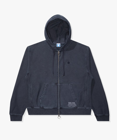 UNDEFEATED WASHED ZIP HOOD