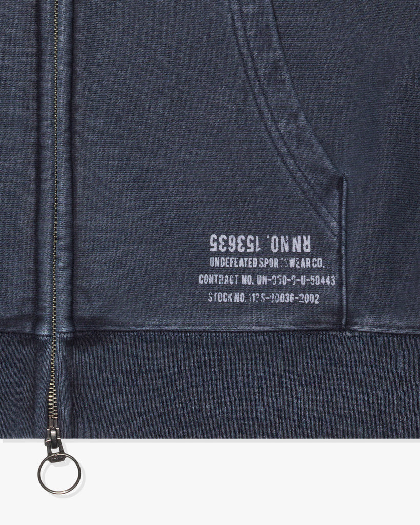 UNDEFEATED WASHED ZIP HOOD