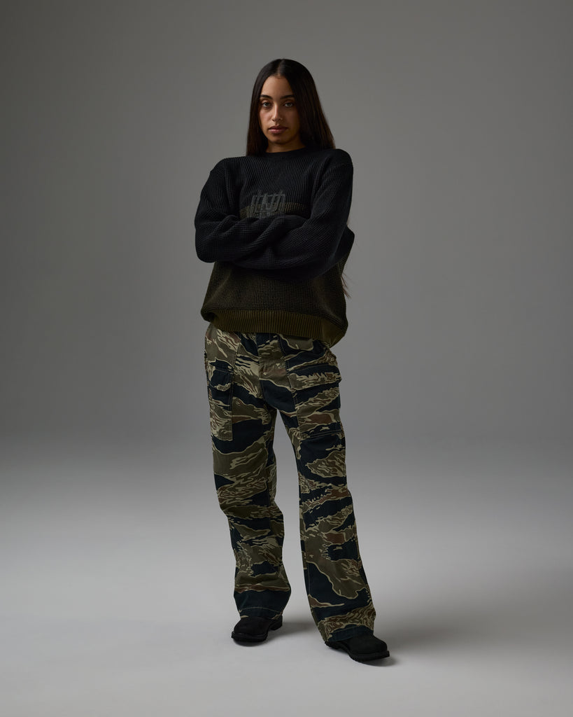 UNDEFEATED WAFFLE SWEATER