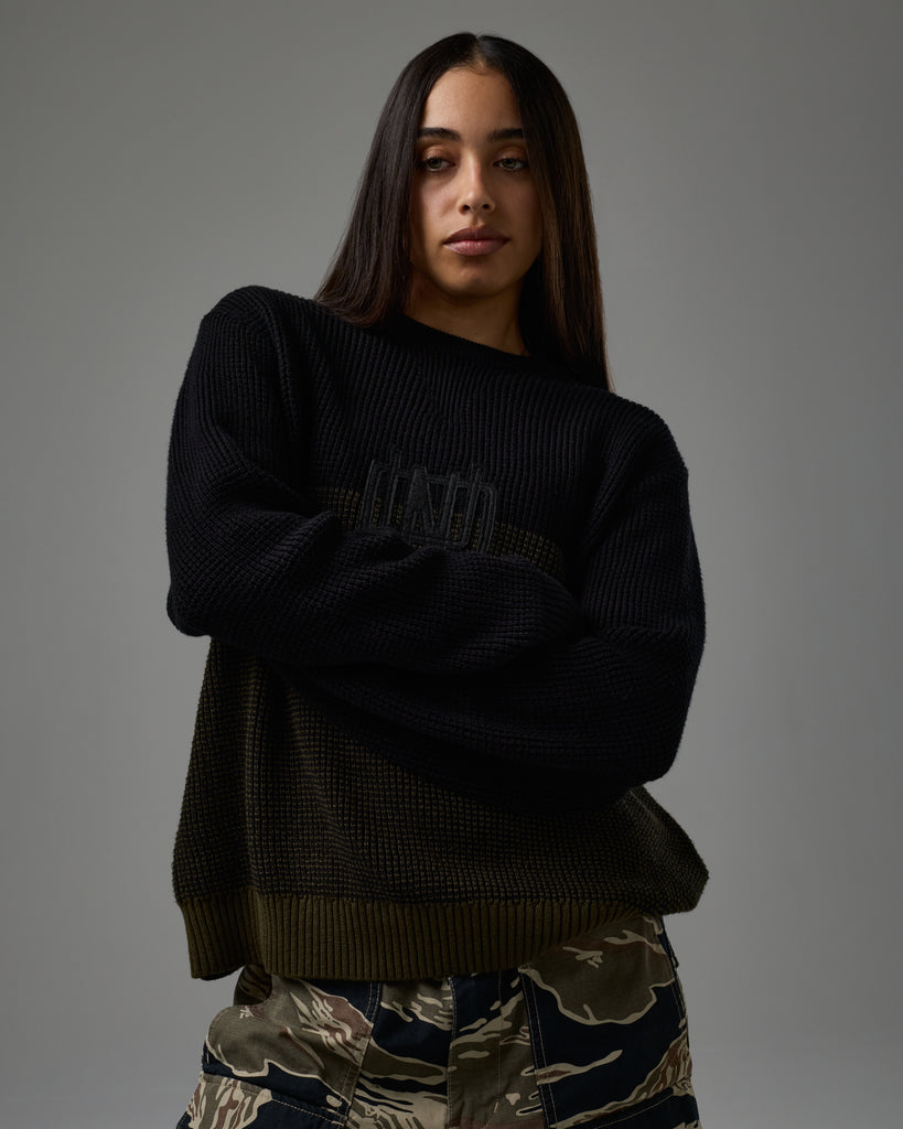 UNDEFEATED WAFFLE SWEATER