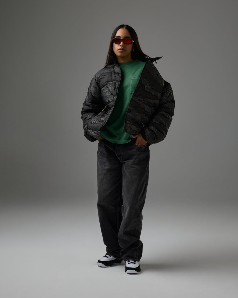 UNDEFEATED HOODED CAMO BUBBLE JACKET